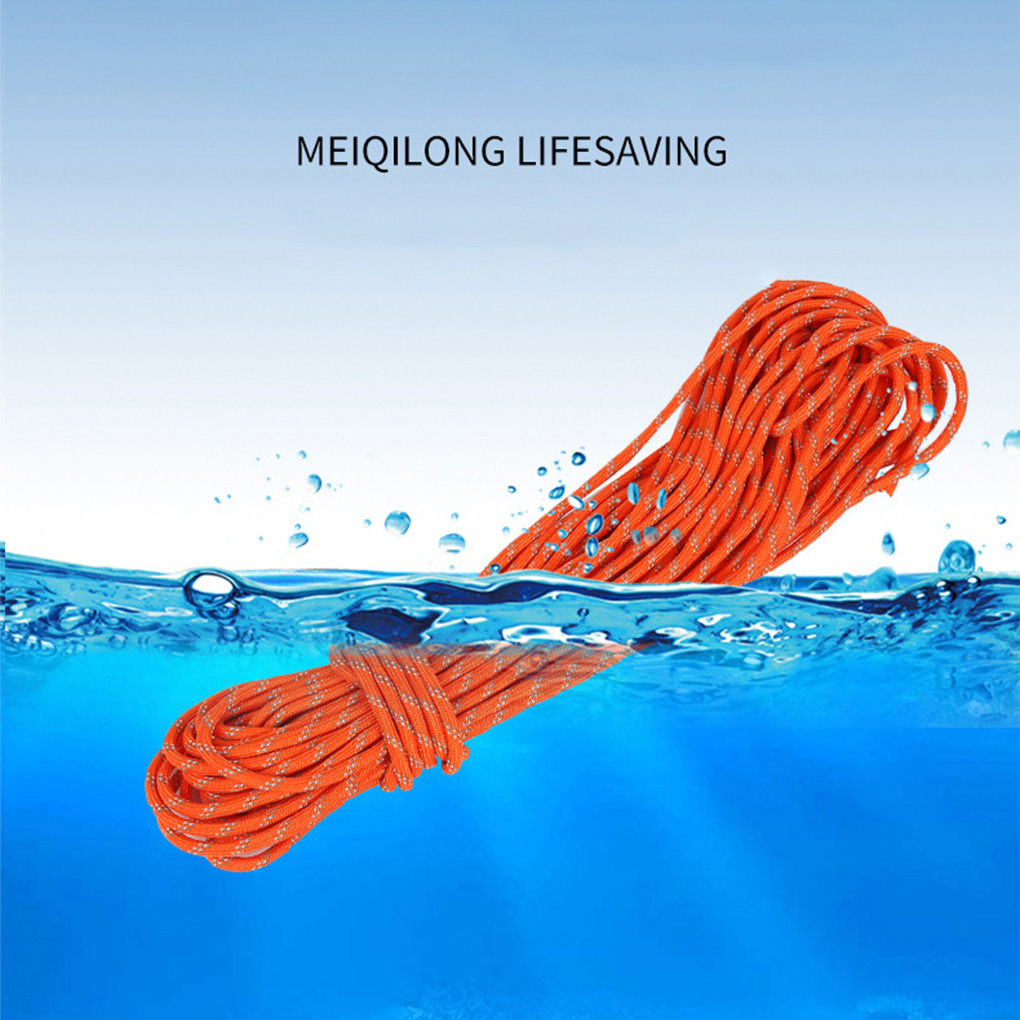 Rescue Rope Throw - โยนอุปกรณ์ลอยสําหรับเรือลอยโยนกระเป๋าเชือกกู้ภัยสะท้อนแสงแบบพกพาความปลอดภัยเกียร์สําหรับเรือคายัคล่องแก่งพายเรือ ﻿
