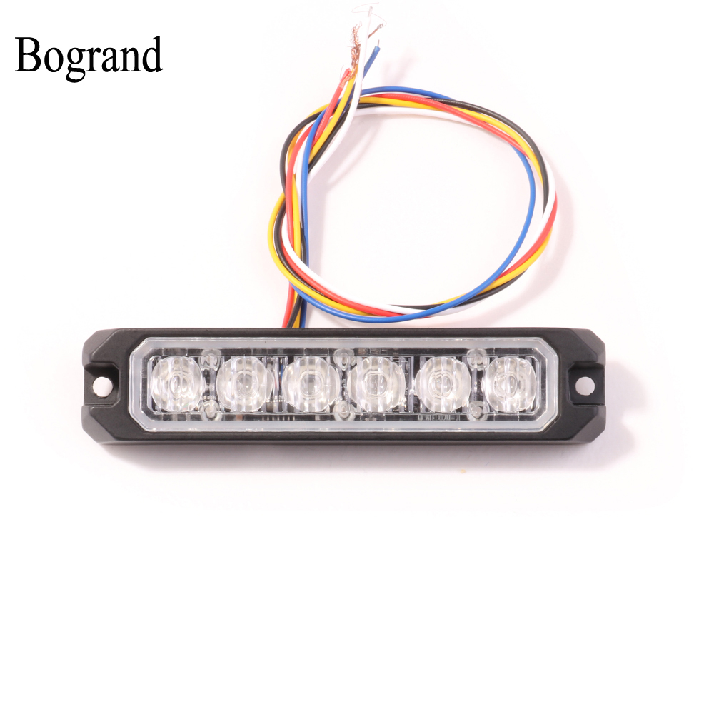 Sos Light Strobe - Begrand ไฟเตือนรถฉุกเฉินติดพื้นผิว12V ไฟสะท้อนแสง LED ไฟแฟลชรถยนต์กันน้ำ