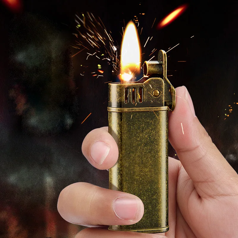 Fire Starting Kit - ไฟแช็ค Tang Grass รุ่นวินเทจ แบบใช้แก๊ส ไฟแช็คโลหะย้อนยุค