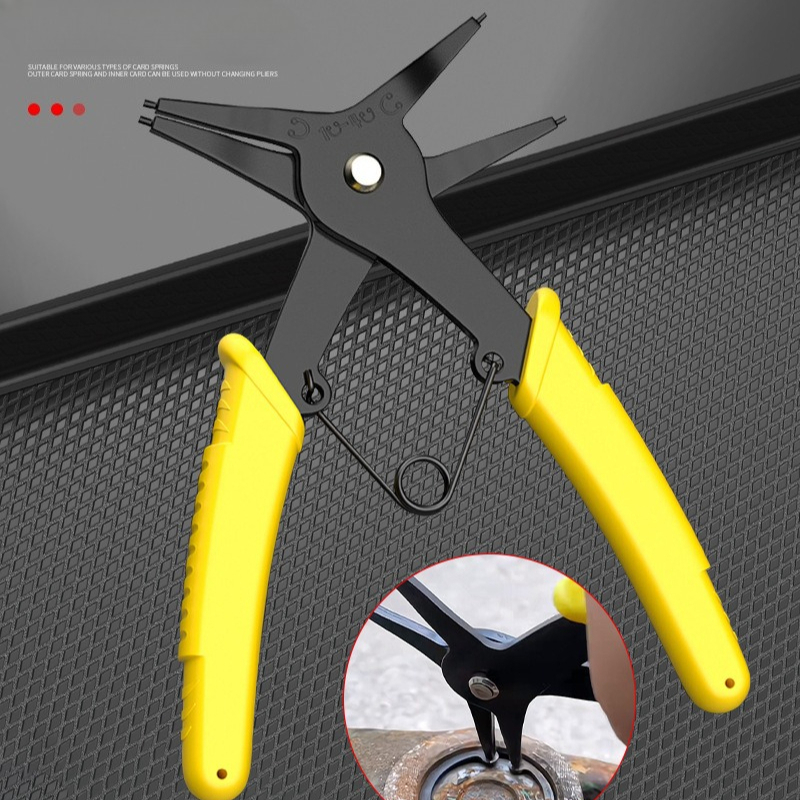 Multi Tool Plier - คีมถอดแหวนล็อคอเนกประสงค์ 2-in-1 คีมถอดแหวนล็อคอเนกประสงค์สำหรับการบำรุงรักษารถยนต์และเครื่องยนต์
