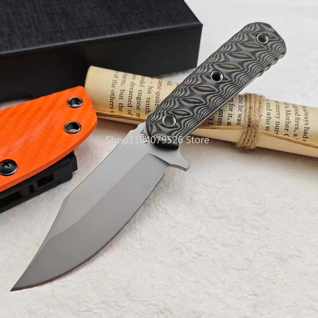 Bushcraft Knife Fixed - RMJ มีด EDC ใบมีดคงที่ ความแข็งสูง ขนาดกะทัดรัด
