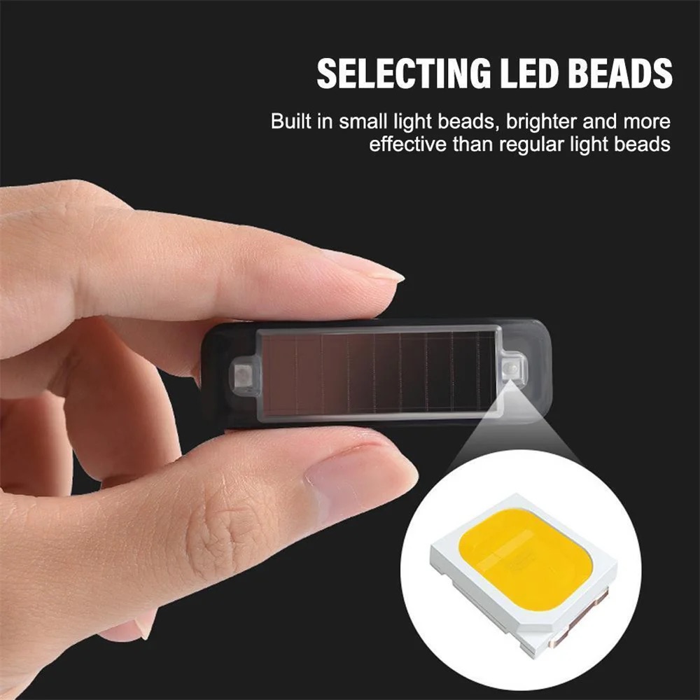 Sos Light Strobe - MINI LED พลังงานแสงอาทิตย์ไฟเตือนรถ Night Security จําลองไร้สาย