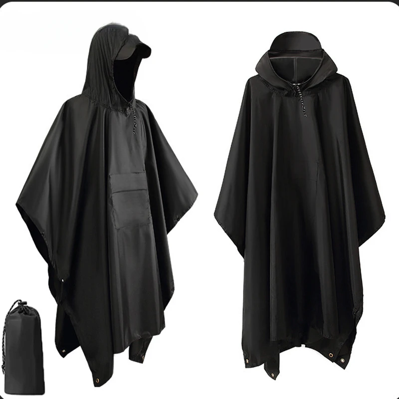 กลางแจ้ง 3 ใน 1 ทหารเสื้อกันฝน - Emergency Poncho Rain บทวิจารณ์และราคา