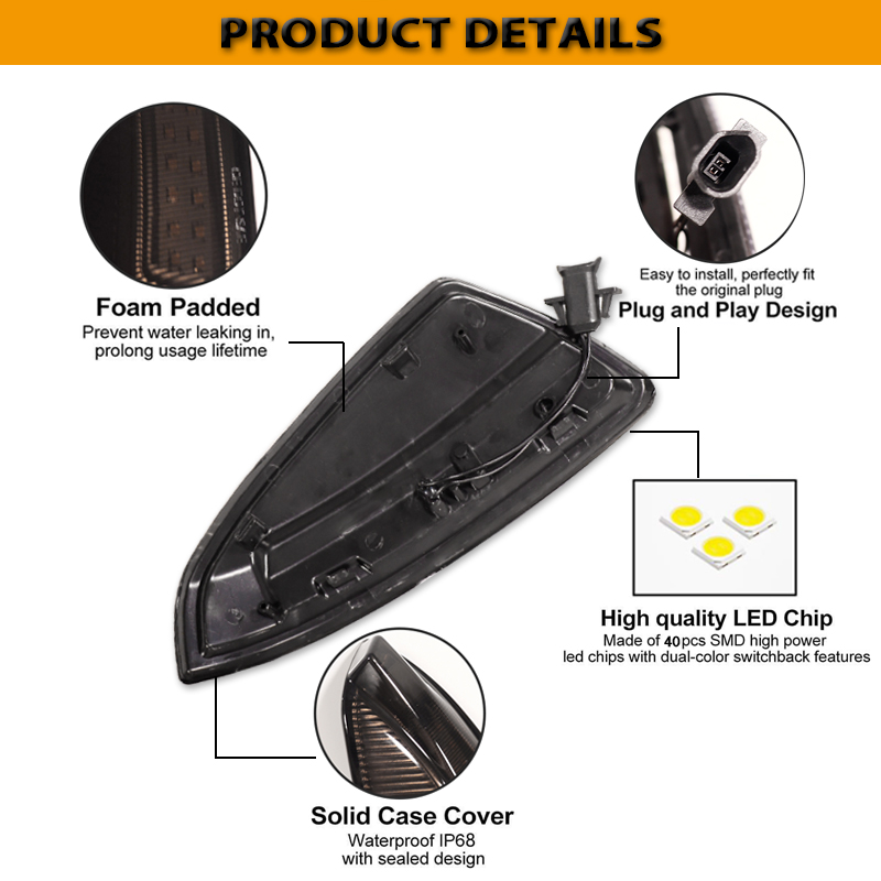 LED แบบไดนามิกไฟเลี้ยวด้านข้าง - Signal Panel Orange บทวิจารณ์และราคา