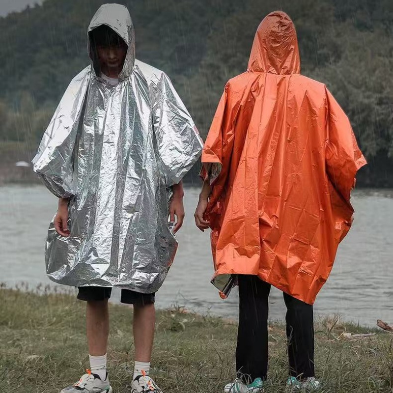 1 ชิ้น/2 ชิ้น/4 ชิ้น ผ้าคลุมกั - Emergency Poncho Rain บทวิจารณ์และราคา