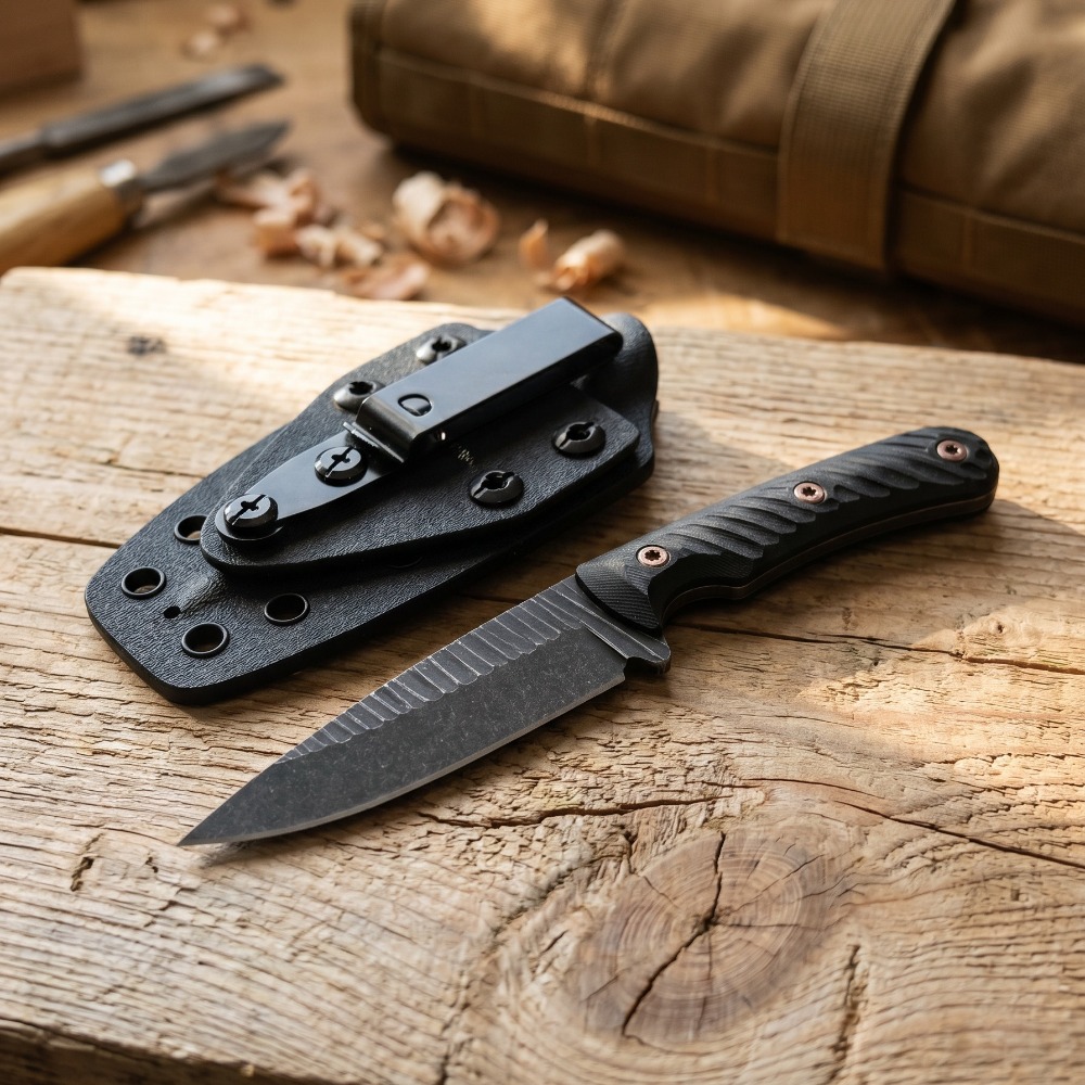 มีดบัชคราฟต์แบบฟูลแทง ใบมีด D2 - Bushcraft Knife Fixed บทวิจารณ์และราคา