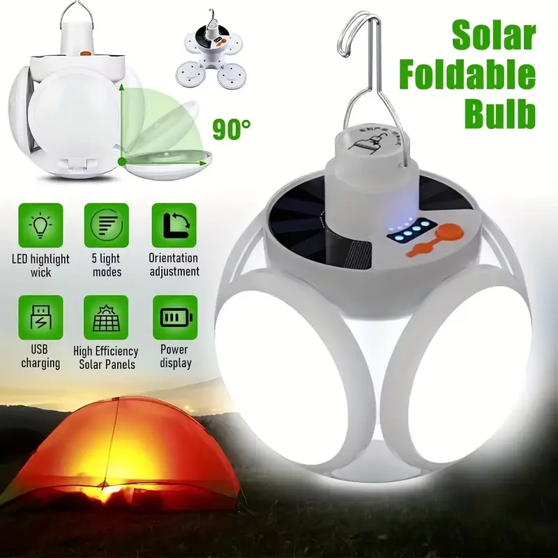 ไฟพับพลังงานแสงอาทิตย์ 1 ดวงพร - Solar Emergency Charger บทวิจารณ์และราคา