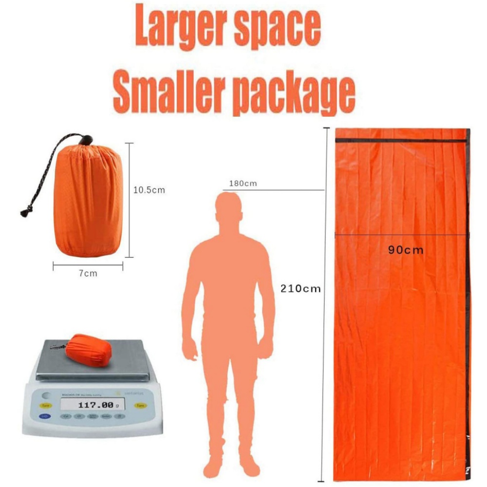 ผ้าห่มฉุกเฉินกันน้ำแบบใช้ซ้ำได - Emergency Mylar Tent บทวิจารณ์และราคา