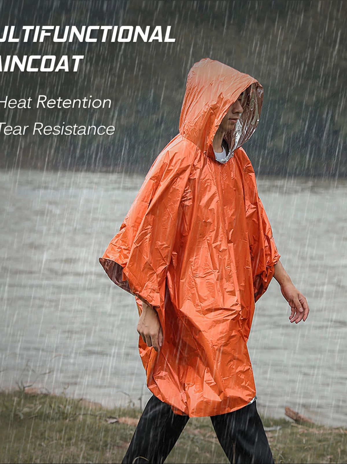 เสื้อกันฝนฉุกเฉินแบบ 3-in-1 พร - Emergency Poncho Rain บทวิจารณ์และราคา