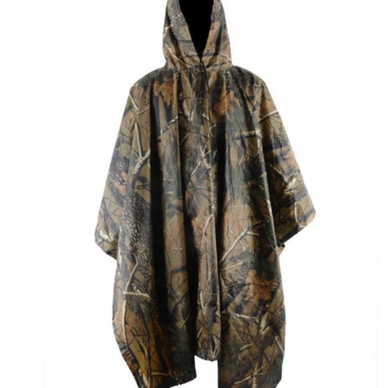 เสื้อกันฝน PVC/PU ลายพรางแบบพก - Emergency Poncho Rain บทวิจารณ์และราคา