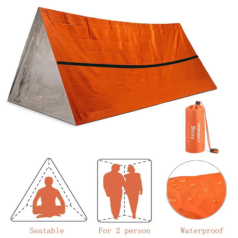 เต็นท์ฉุกเฉินสำหรับ 2 คน ผ้าไม - Emergency Mylar Tent บทวิจารณ์และราคา