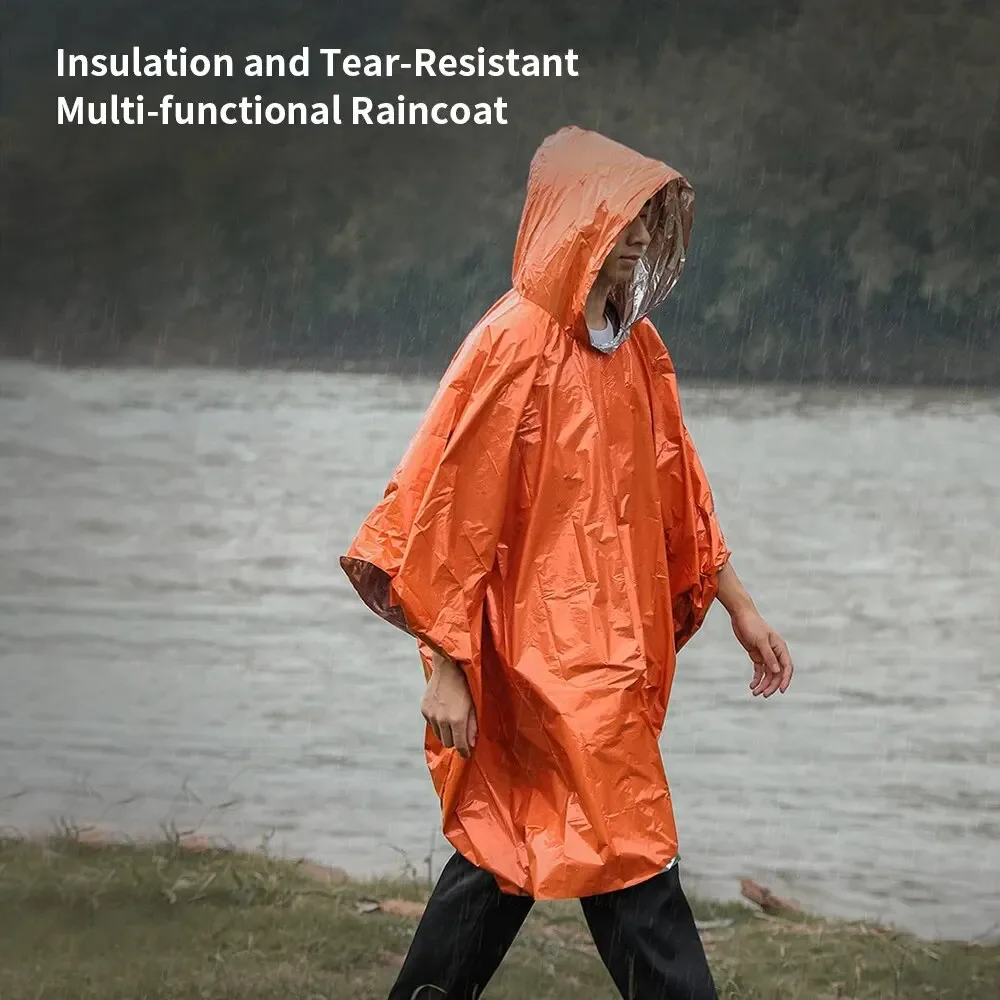 เสื้อกันฝนฉุกเฉิน Poncho ชุดกั - Emergency Poncho Rain บทวิจารณ์และราคา
