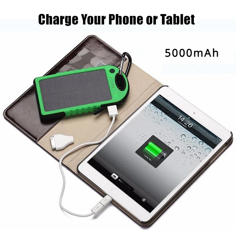 ใหม่แบบพกพาภายนอกแบตเตอรี่ 200 - Solar Emergency Charger บทวิจารณ์และราคา
