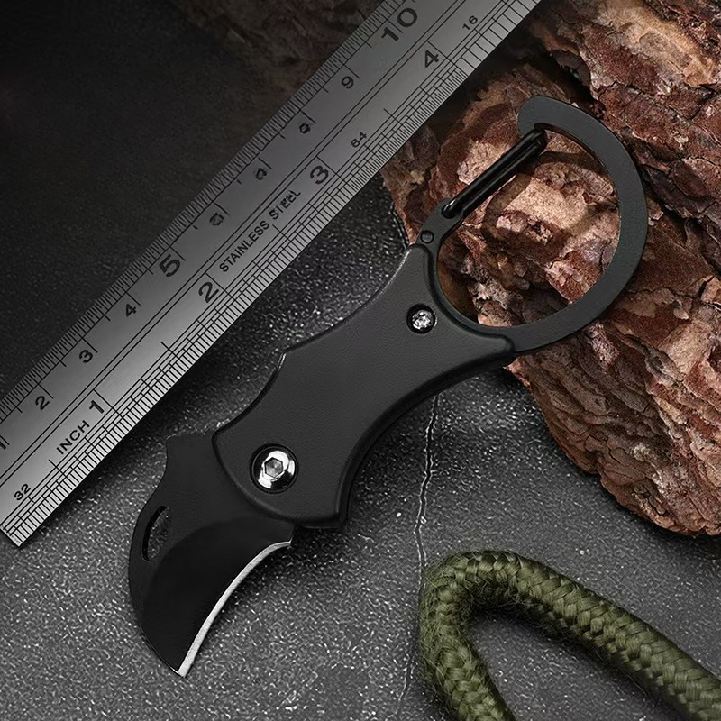 ใหม่ Mini พวงกุญแจมีดสแตนเลส C - Bushcraft Knife Fixed บทวิจารณ์และราคา