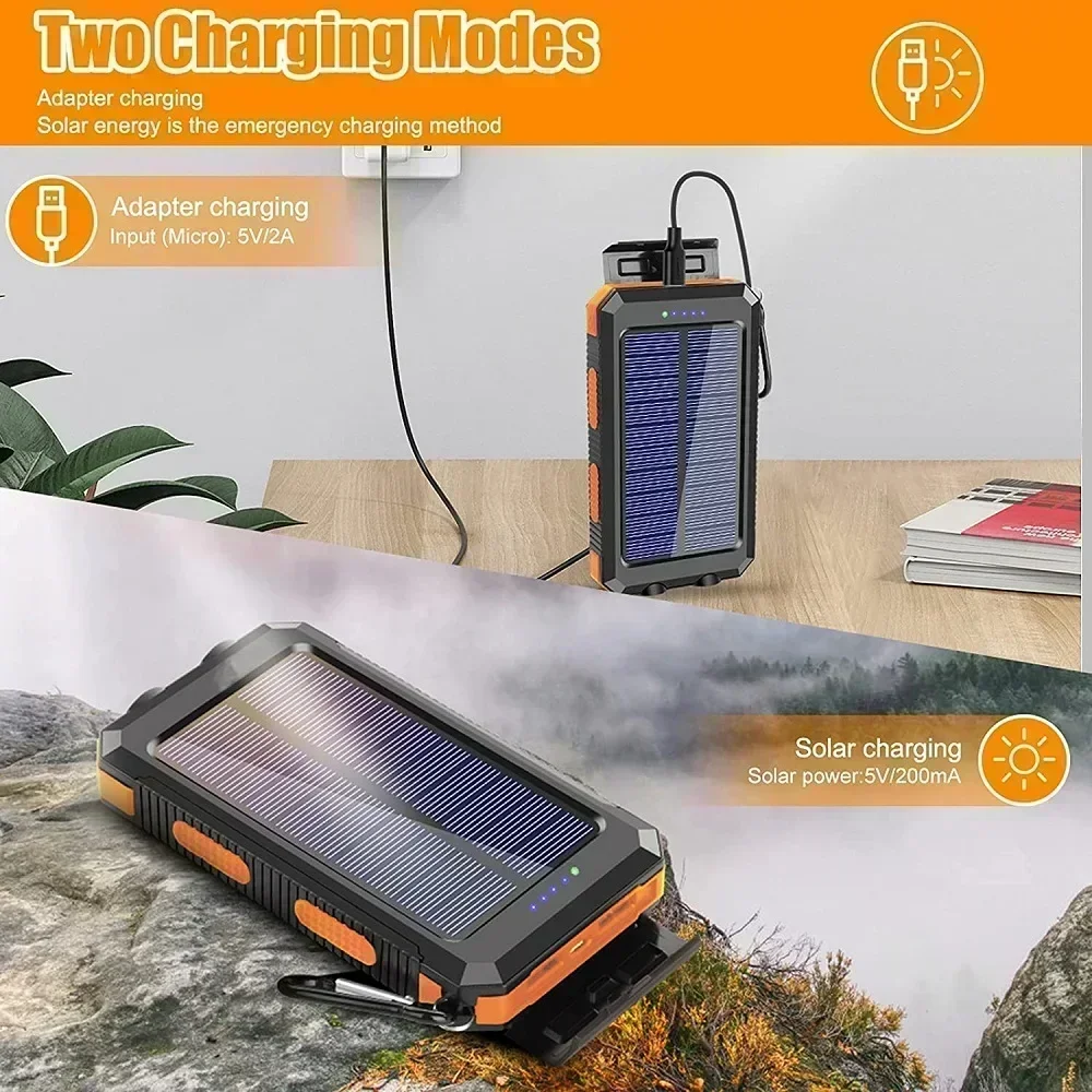 50000mAh Solar Power Bank ชาร์ - Solar Emergency Charger บทวิจารณ์และราคา