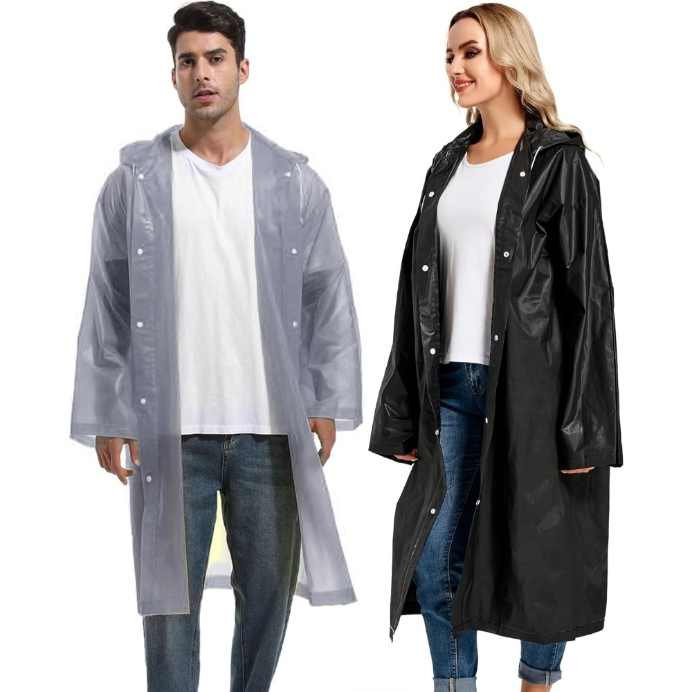 เสื้อกันฝนกันน้ํากลางแจ้งเดินป - Emergency Poncho Rain บทวิจารณ์และราคา