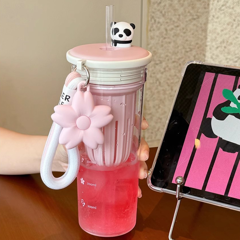 650ml Kawaii น้ําขวดกรองน่ารัก - Water Purification Straw บทวิจารณ์และราคา