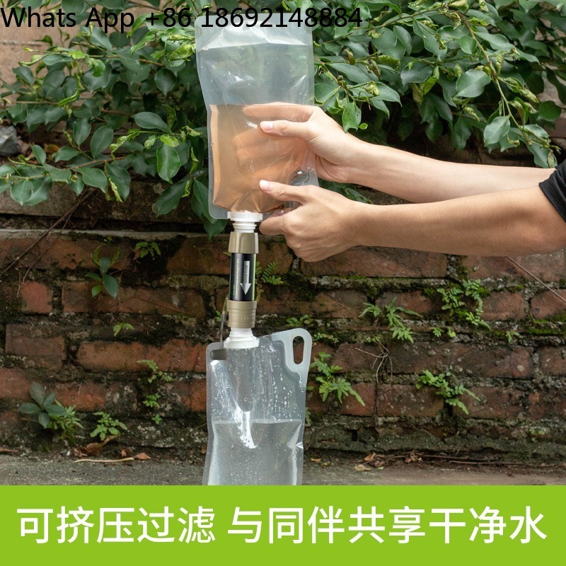 ถุงกรองน้ำแบบพกพาสำหรับกรองน้ำ - Water Purification Straw บทวิจารณ์และราคา