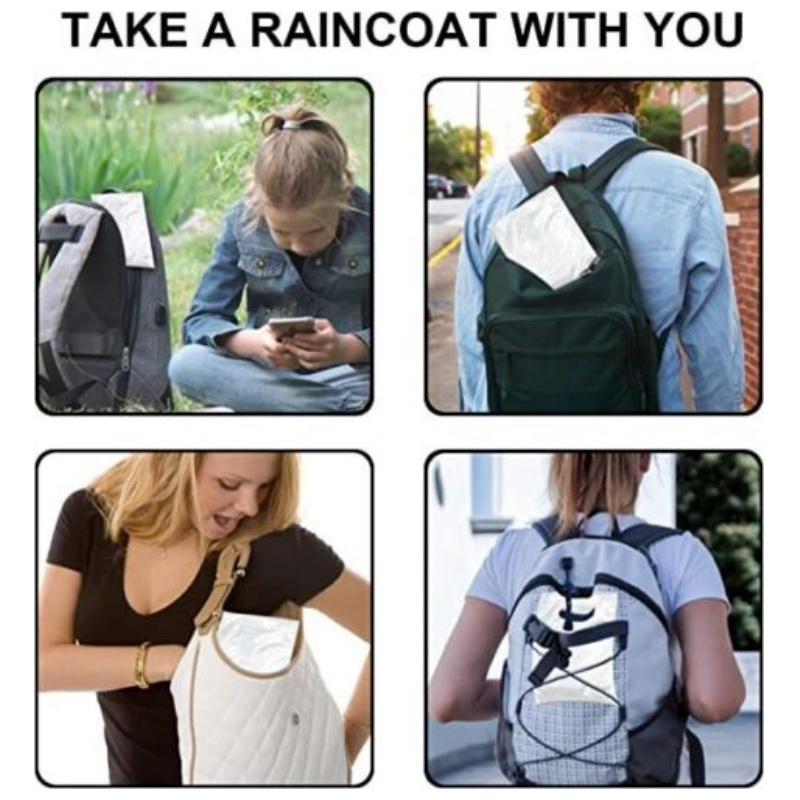 12ชิ้นเสื้อกันฝนกันน้ำแบบใช้แล - Emergency Poncho Rain บทวิจารณ์และราคา