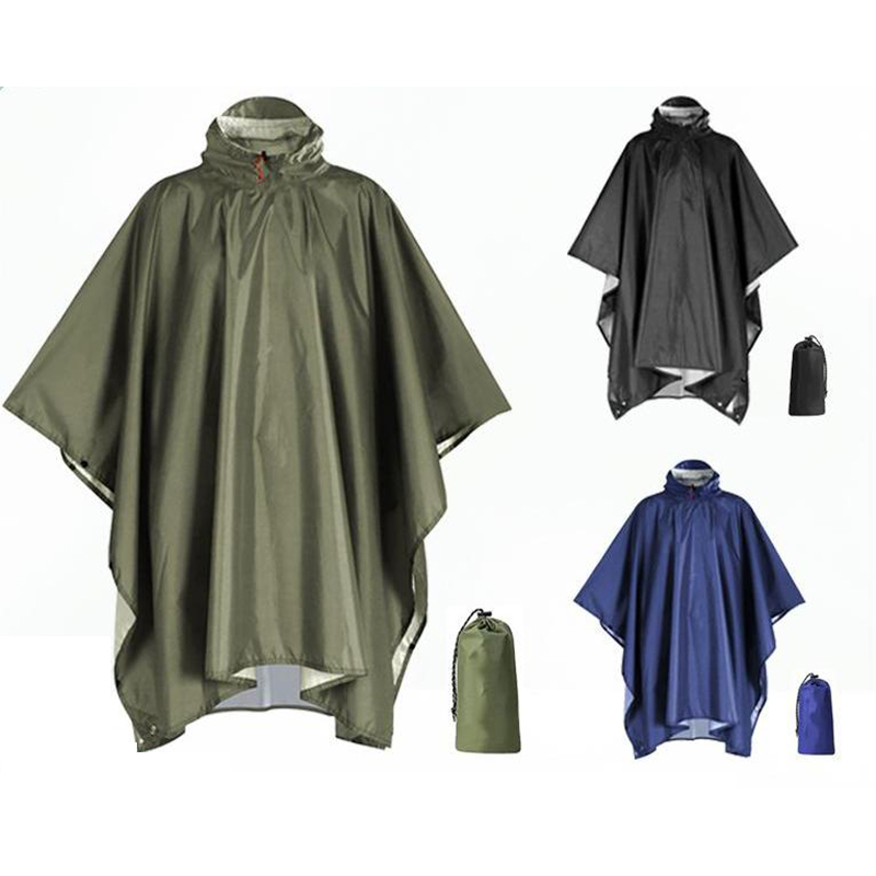 เสื้อกันฝนอเนกประสงค์สำหรับผู้ - Emergency Poncho Rain บทวิจารณ์และราคา
