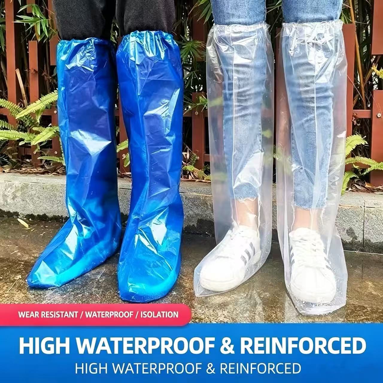 10 ชิ้น ผ้าคลุมรองเท้ากันฝนแบบ - Emergency Poncho Rain บทวิจารณ์และราคา